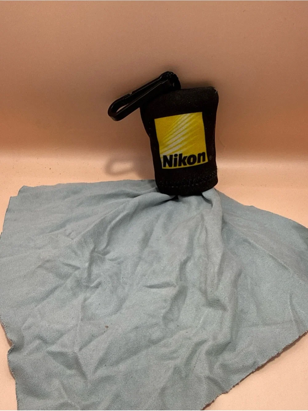 Nikon Keychain Micro-Fiber Lens Cleaning Cloth / Pouch for Camera Binoculars Etc